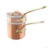 BAIN MARIE CUIVRE PORCELAINE 1 BAIN MARIE CUIVRE PORCELAINE -Outils Patisserie bain marie cuivre porcelaine
