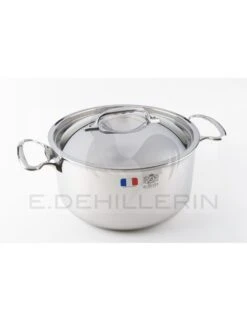 BASSINE A RAGOUT INOX AVEC COUVERCLE DIAMETRE 24 - AFFINITY