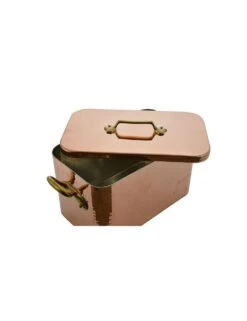 BRAISIERE CUIVRE ETAME AVEC COUVERCLE -Outils Patisserie braisiere cuivre etame avec couvercle 2