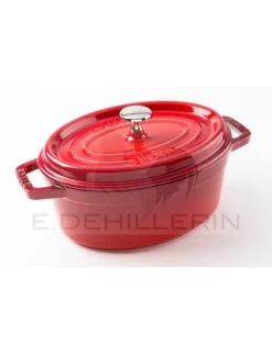COCOTTE FONTE OVALE ROUGE - STAUB