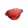 COCOTTE FONTE ROUGE COEUR - STAUB -Outils Patisserie cocotte fonte rouge coeur staub