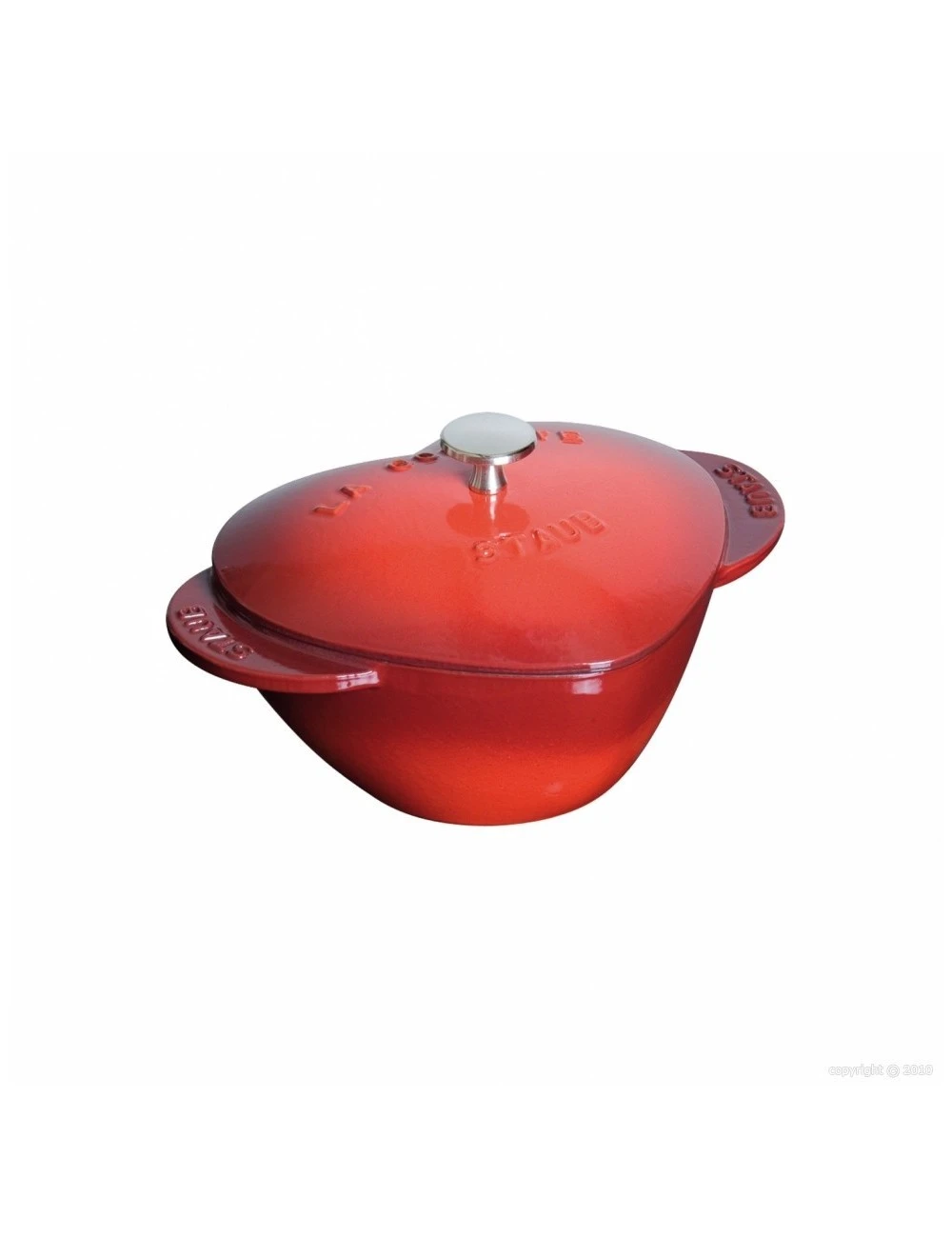 COCOTTE FONTE ROUGE COEUR - STAUB 3 COCOTTE FONTE ROUGE COEUR - STAUB