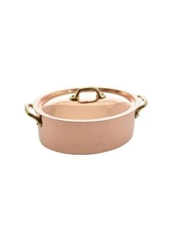 COCOTTE OVALE AVEC COUVERCLE - SERVICE TABLE - CUPRINOX
