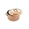 COCOTTE RONDE AVEC COUVERCLE - SERVICE TABLE - CUPRINOX -Outils Patisserie cocotte ronde avec couvercle service table cuprinox