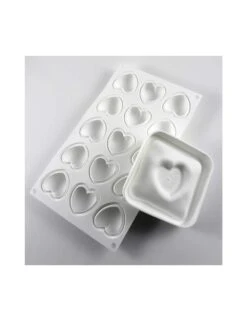 KIT MOULE SILIKOMART - COUSSIN CŒUR -Outils Patisserie kit moule silikomart coussin c ur 3