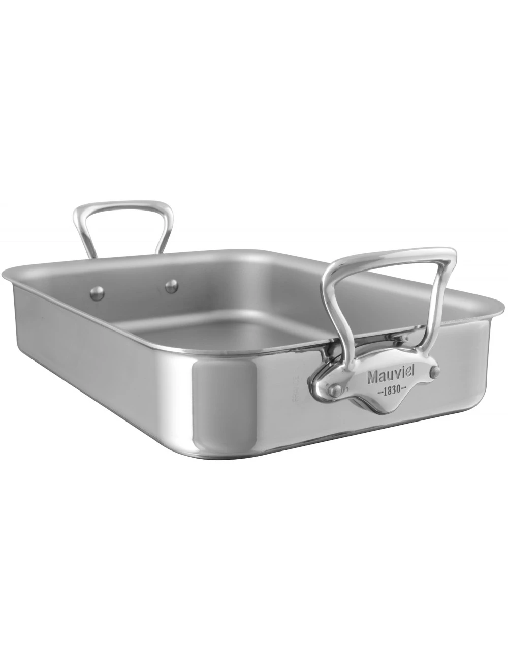 PLAQUE A ROTIR INOX POIGNEES FIXES 3 PLAQUE A ROTIR INOX POIGNEES FIXES