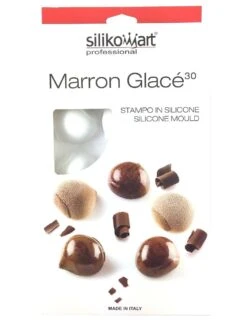 PLAQUE SILIKOMART - 15 MARRONS