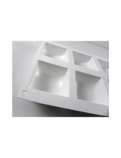 PLAQUE SILIKOMART - 8 CARRES SPHERES -Outils Patisserie plaque silikomart 8 carres spheres 2
