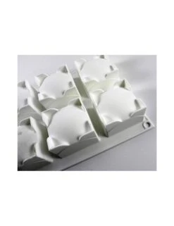 PLAQUE SILIKOMART - 8 CARRES SPHERES -Outils Patisserie plaque silikomart 8 carres spheres 3