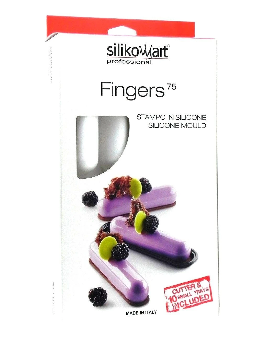 PLAQUE SILIKOMART - 8 FINGERS 2 PLAQUE SILIKOMART - 8 FINGERS