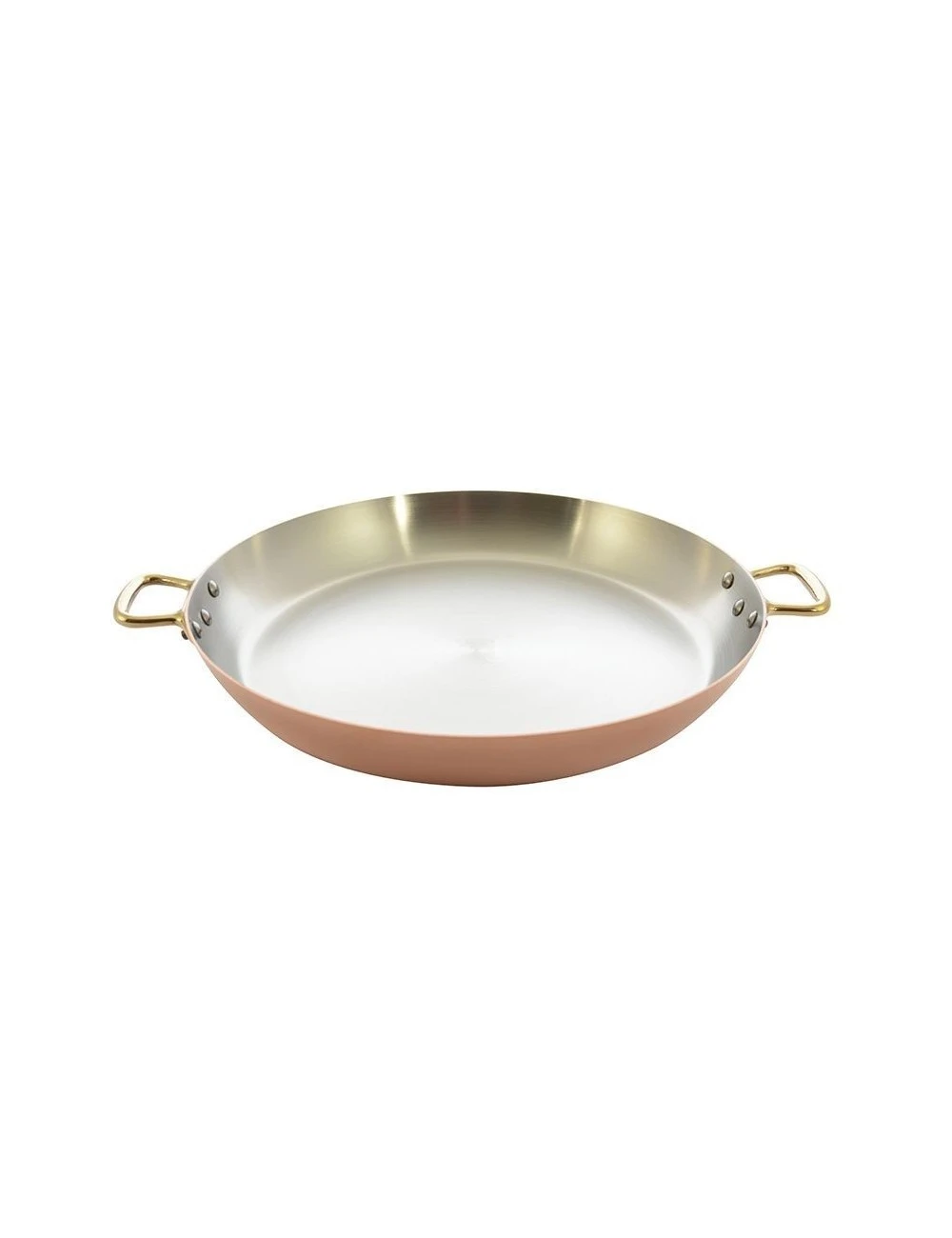 PLAT A PAELLA CUIVRE INOX D35 3 PLAT A PAELLA CUIVRE INOX D35