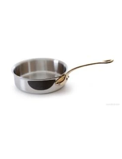 PLAT A SAUTER INDUC'INOX AVEC QUEUE BRONZE