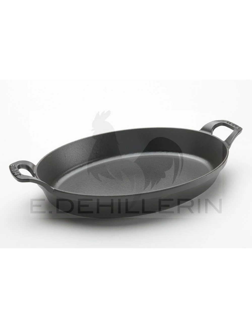 PLAT OVALE FONTE NOIRE - STAUB 3 PLAT OVALE FONTE NOIRE - STAUB