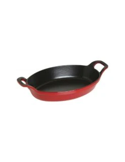 PLAT OVALE FONTE ROUGE - STAUB