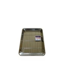 PLATEAU JAPONAIS AVEC GRILLE - INOX