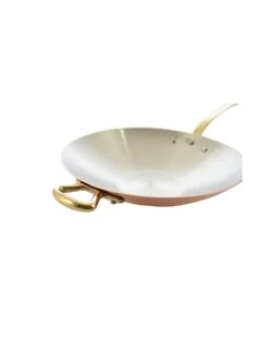 POELE CHINOISE WOK CUPRINOX QUEUE BRONZE D30 -Outils Patisserie poele chinoise wok cuprinox queue bronze diametre 30 2