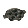 POELON ESCARGOT 6 TROUS FONTE NOIRE -Outils Patisserie poelon escargot 6 trous fonte noire