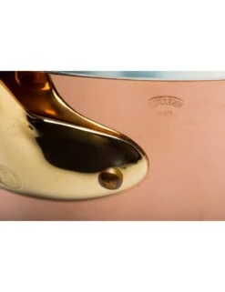 SAUTEUSE EVASEE CUIVRE ETAME EXTRA FORT QUEUE BRONZE -Outils Patisserie sauteuse evasee cuivre etame extra fort queue bronze 2